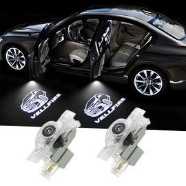 Car Courtesy Lamp, Door Welcome Light, Vellfire 20/30 Series, Early Period, Late Period, Etc., Parts Accessories, Set of 2, LED Logo Projection, High Brightness (Compatible with Vellfire - Set of 2)