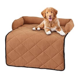 Collections Etc Soft Bolster Pet Bed Protective Couch Cover