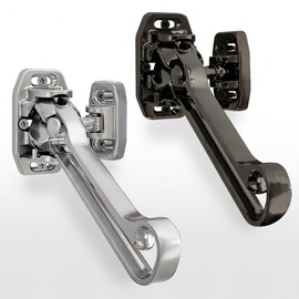 Perfect Door Lock Front Door Security Latch and Foot-Operated Door Stopper Horseshoe 1 Security Latch - Standard Type
