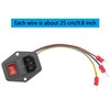 PNGKNYOCN 6A 250V Rocker Switch Power Socket Inlet Module Plug
