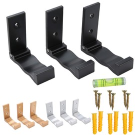 Wall Hanging Hook, Foldable, Entryway Hanger, Coat Hook, Hat Hanging, Stylish, Wall Hanging, Li&Li Original Installation Instruction Manual Included, Set of 3 (Black)