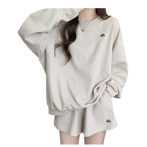 Newsight Women's Loungewear, Long Sleeve, Cut and Sewn, Top, Shorts,