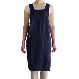 Anita Nocturne Linen Full Apron A308 [Lino e Lina/Lino e Lina]