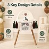 1st Year Down First Birthday High Chair Banner with Football