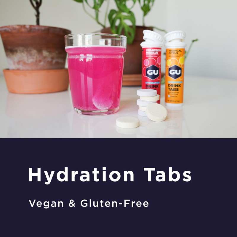 GU Energy Hydration Electrolyte Drink Tablets, Enhanced Endurance Sports Drink