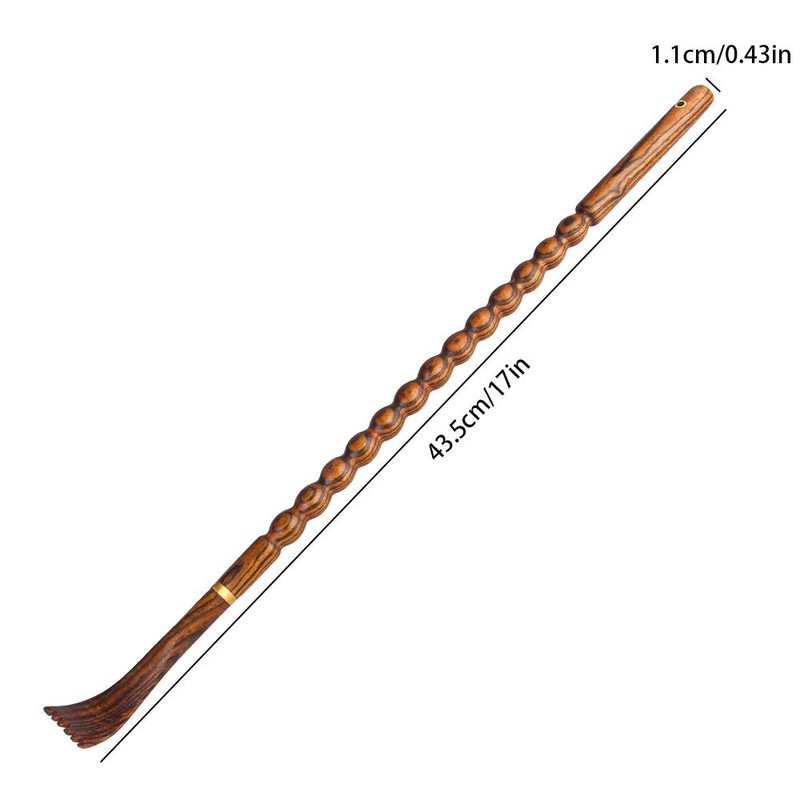 Tomorotec 100% Natural Bocote Wood Back Massager for Itching Relief,