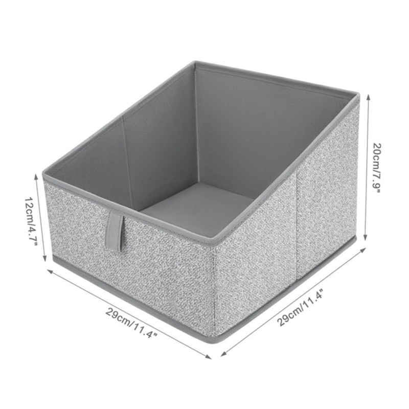 Ciieeo Foldable Trapezoid Storage Bin Multi Function Clothes Organizer for