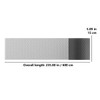 Namvo Mesh Gutter Guard,Black Plastic Gutter Leaf Guard Mesh Protection