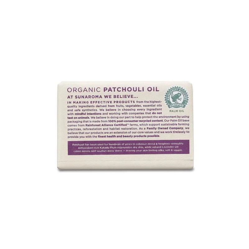 Sunaroma Aceite Del Pachulí Y Lavanda Jabón De Barra, De