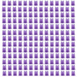 Pcxino 220 Pcs Mini Frogs, Bright Color Tiny Plastic Frogs for Home Fairy Garden Decor (Purple)