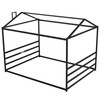 Harper & Bright Designs Metal House Shape Platform Bed Frame