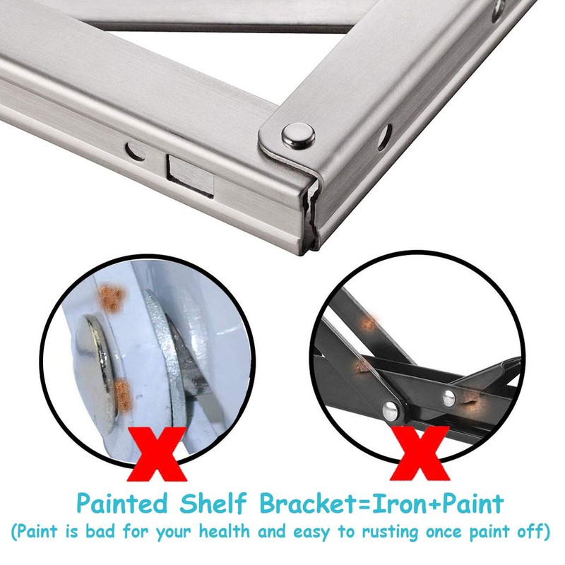 CLT 18'' Folding Shelf Brackets Max. Load 440 lb, Heavy