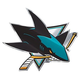 Team ProMark San Jose Sharks Aluminum Auto Emblem