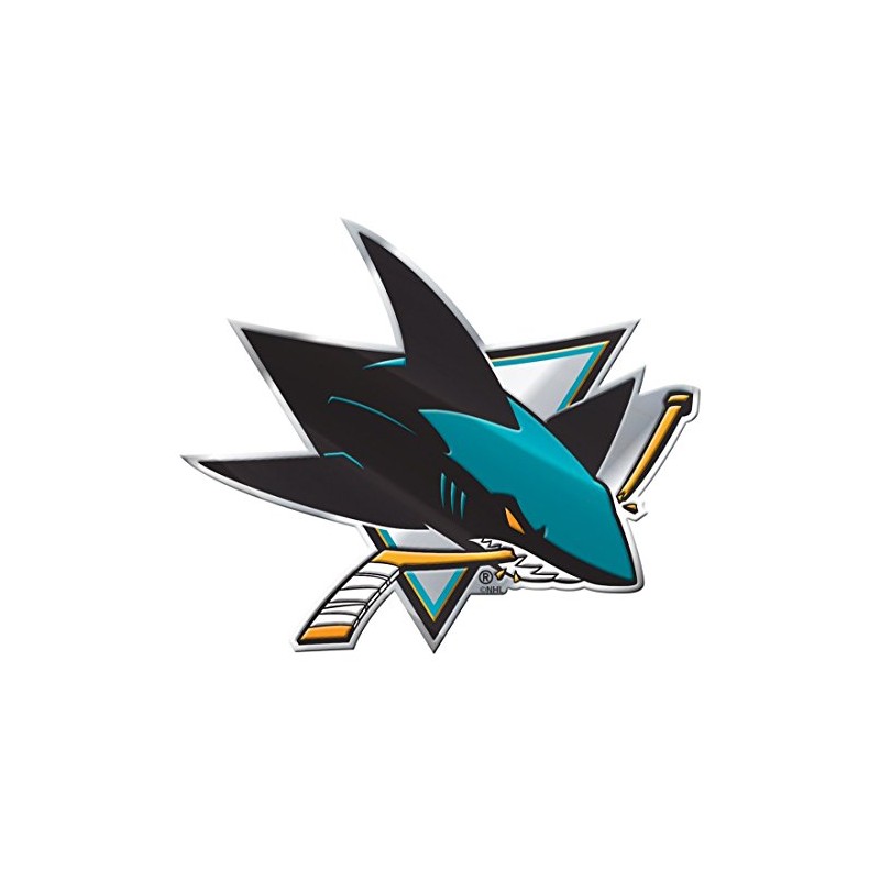 Team ProMark San Jose Sharks Aluminum Auto Emblem