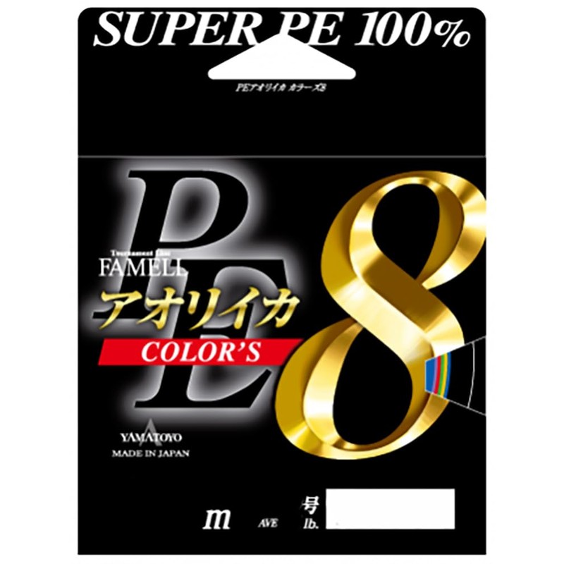 YAMATOYO PE Squid Colors 8 200m No. 0.6 (Ave 12lb)