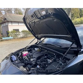 KUNSYOUKIM Hood Damper for Toyota Venza/Harrier XU80 MXUA8#/AXUH8# 4th Generation 2020-2022 Vehicle Refurbishment Supplies Damper Kit 2-Piece Set of 2 (Normal Black)