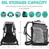 SEMSTY Ski Boot Bag, 55L Waterproof Ski and Snowboard Boots