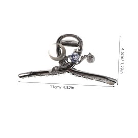 IWOWHERO 2pcs Women Metal Hair Clips with Rose Floral Design Strong Hold Shark Claw Barrettes for Styling Thick Hair for Office and Party Looks