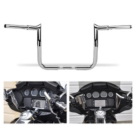 LKV 14'' Rise Handlebar 1-1/4" Ape Bagger Hangers Handlebar Compatible with Harley Touring 1986-2023 Street Glide Electra Glide with Batwing Fairing