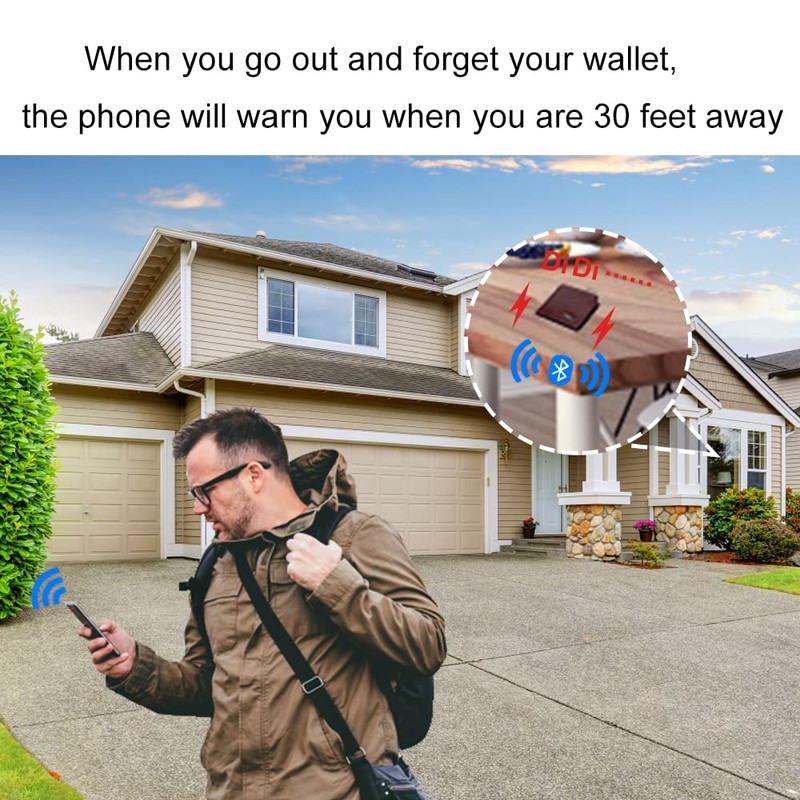 Tracker Smart Wallet Genuine Leather Men Wallets Finder