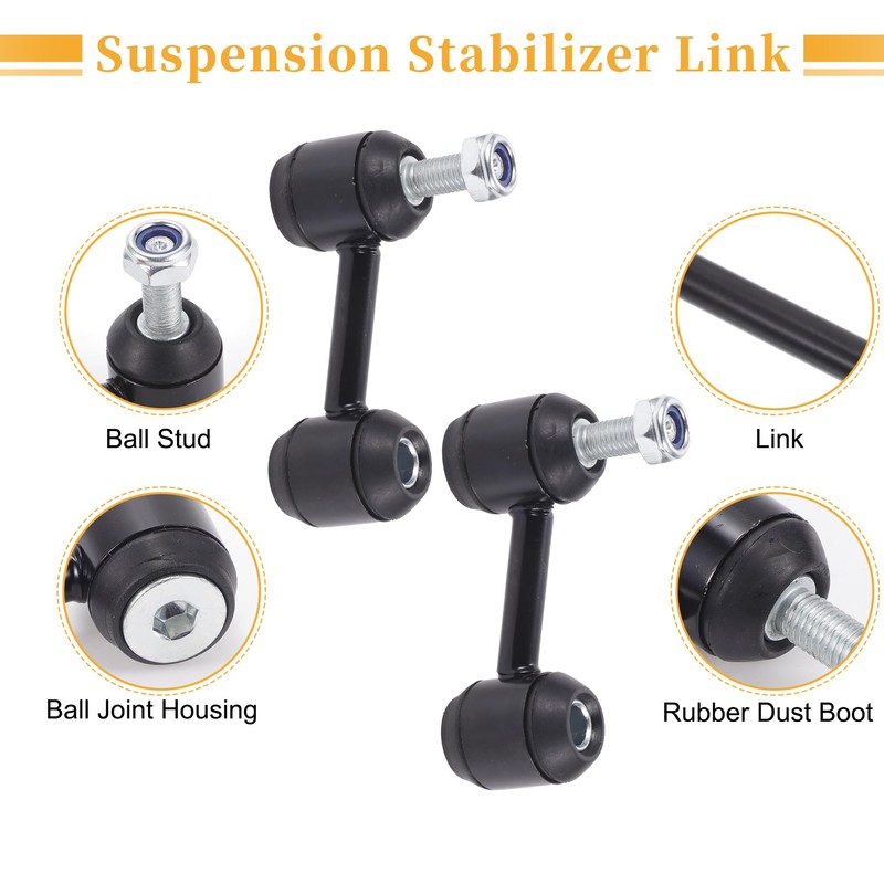 X AUTOHAUX 2pcs Rear Sway Bar Links Stabilizer Link Kit