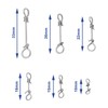 OTOTEC 60PCS Fishing Bait Rigs Clips Length 10mm-33mm Breaking Strain