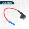 X AUTOHAUX Low Profile 2 Blade Style Fuse Holder Tap