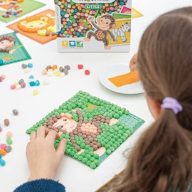 PlayMais MOSAIC Little Forest creative craft kit for girls & boys from 3 years | 2300 6 mosaic templates with forest animals | stimulates creativity & motor skills | natural toy