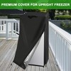 Guisong Refrigerator Cover, Waterproof&Dustproof Cover for Protecting Upright Freezers/Beverage Refrigerator-Suitable