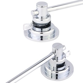 Sneatup Suction Cup Extendable 17-29" Stainless Steel Towel Bar (Chrome Plating)