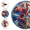 Unique Wooden Puzzle for Adults, Dragon Jigsaw Puzzles 500 Piece,