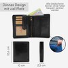 Baur Men's Genuine Leather Wallet with RFID Protection Large Wallet