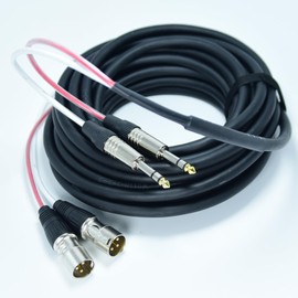 Arklove 70ft Snake Cables Audio Balanced Patch 1/4" to XLR Male Cable 2 Channel Connector Digital Splitter Microphones Stage & Studio Recording Equipment Profesional Cable