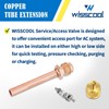 WISSCOOL 10PCS 1/4” HAVC AC Schrader Access Service Valve 1/4''