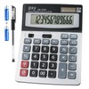 Desk Calculator 12 Digit Extra Large LCD Display, Touch Comfortable
