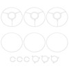 PATIKIL 6 Inch Lamp Shade Ring, 3 Set Lamp Shade
