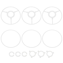 PATIKIL 6 Inch Lamp Shade Ring, 3 Set Lamp Shade Frame with E27 to E26 or E17 Adapter Lampshade Frame Wire for DIY Drum Lampshade Table Floor Lamp