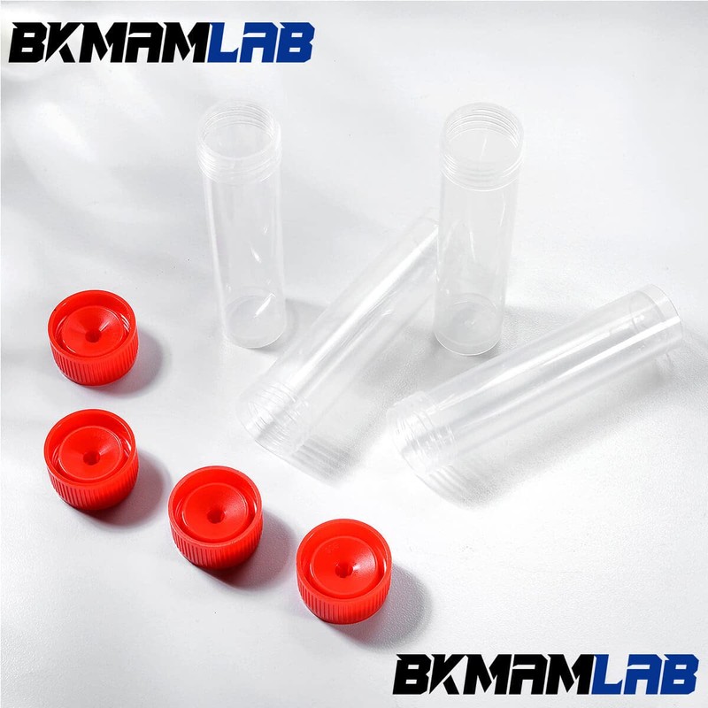 30ml Plastic Small Vials with Screw Caps Sample Tubes,PP Material,