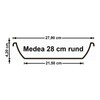 EURO3PLAST Untersetzer Medea 28 cm anthrazit
