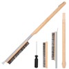 26" Stainless Steel Pizza Oven Brush with Extra Long Heat-Resistant