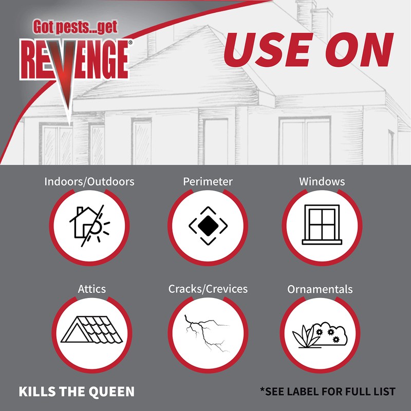 REVENGE Ant Killer Dust, 1 lb. Ready-to-Use Long Lasting and