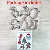 LILIAO Christmas Cookie Cutter Set, 6-pc, Christmas Tree, Santa Face,