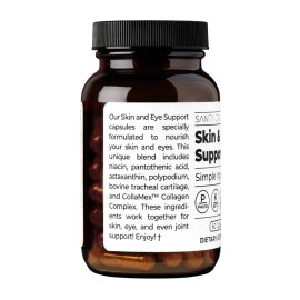 Skin and Eye Support Capsules with Antioxidants and Vitamins for Healthy Skin, Eye Health, and Overall Wellness, Daily Dietary Supplement