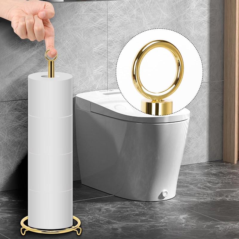 Siyzda Bath Toilet Paper Holder, Toilet Tissue Roll Organizer Storage,