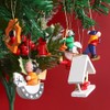 24PCS Christmas Tree Hanging Ornaments Wooden Hanging Decorations Set Mini