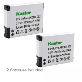 For GoPro 2x Kastar Battery for GoPro AHDBT-001 AHDBT-002 HD HERO1 HERO2 HD HERO