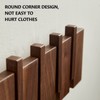 QUELLANCE Wooden Coat Hooks Wall Mounted, Coat Rack Hanger Wall