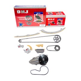 DNJ TK242WP Timing Chain Kit with Water Pump for 2008-2014 Acura Honda Accord CR-V TSX 2.4L L4 16V DOHC 2354cc
