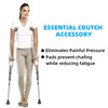 4 Pcs Crutches Padding, Grey Crutch Pads for Armpits and
