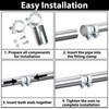 Exhaust Clamp Pipe Connector, 55mm, Stainless Steel
